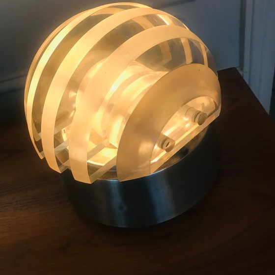 Image 1 of Lampe De Table - Lampe De Sol Vintage • Space Age • 1970 