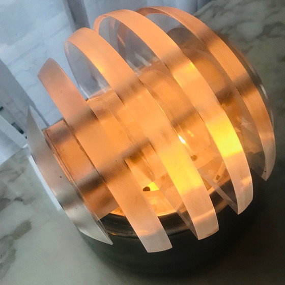 Image 1 of Lampe De Table - Lampe De Sol Vintage • Space Age • 1970 