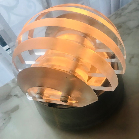 Image 1 of Lampe De Table - Lampe De Sol Vintage • Space Age • 1970 