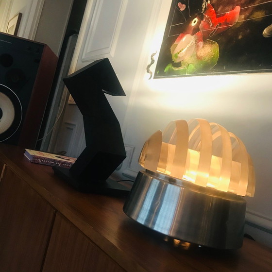 Image 1 of Lampe De Table - Lampe De Sol Vintage • Space Age • 1970 