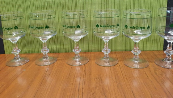 Image 1 of 1974 Set de 6 verres à café irlandais