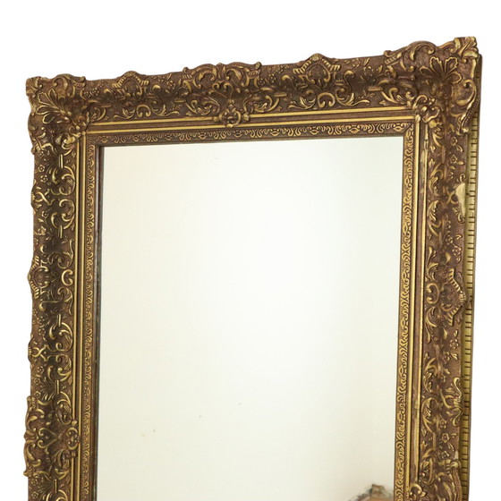 Image 1 of Grand miroir doré de style baroque