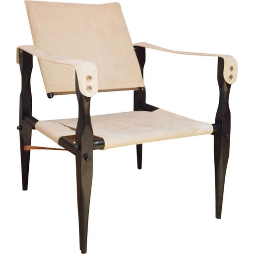 Fauteuil vintage Safari Kaare klint scandinave 1950
