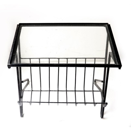 Image 1 of Table porte-revues en fer vintage 1950