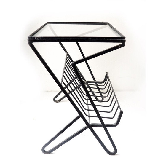 Image 1 of Table porte-revues en fer vintage 1950