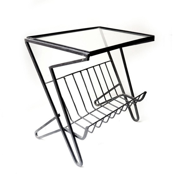 Image 1 of Table porte-revues en fer vintage 1950