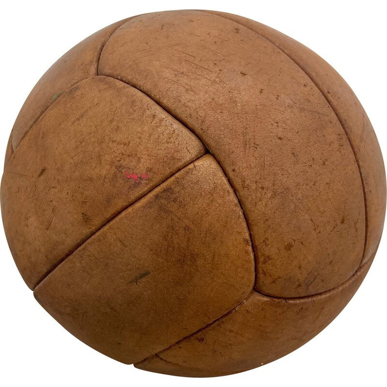 FNine Ballon De Football Vintage Cuir Vieilli – Réplique Coupe Du Monde 1966, Fait Main, 18 Panneaux, Décoratif