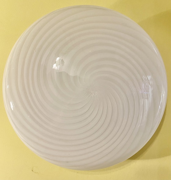 Image 1 of Plafonniers ou appliques en verre de Murano Vistosi par Vetri 45 cm, Italie, fin des années 1970