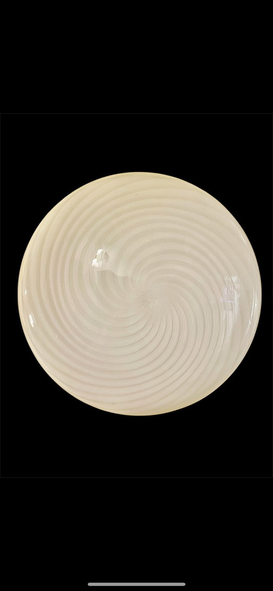 Image 1 of Plafonniers ou appliques en verre de Murano Vistosi par Vetri 45 cm, Italie, fin des années 1970