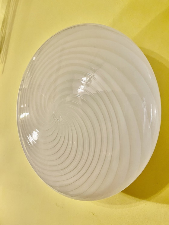 Image 1 of Plafonniers ou appliques en verre de Murano Vistosi par Vetri 45 cm, Italie, fin des années 1970