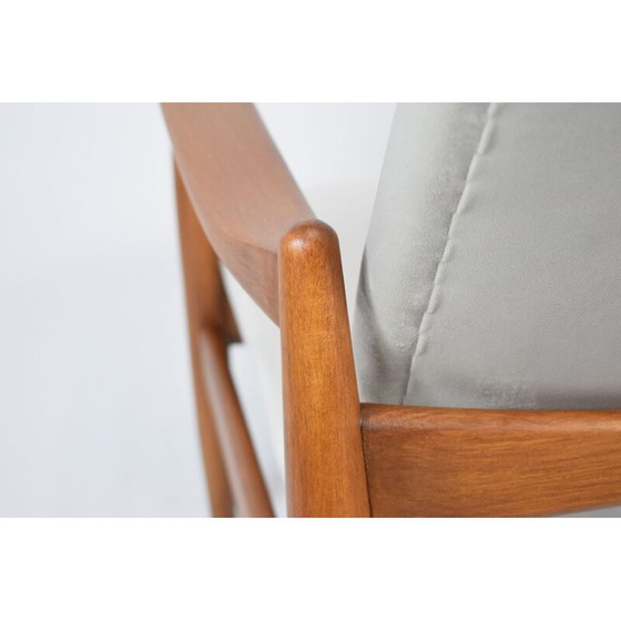 Image 1 of Fauteuil vintage GFM64, velours beige d'Europe de l'Est, années 1960