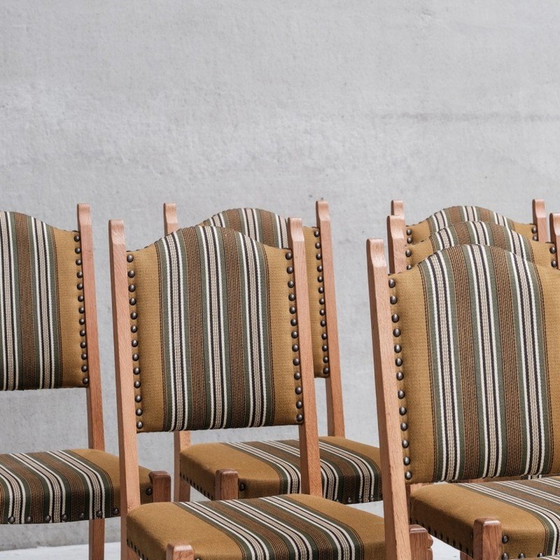 Image 1 of Ensemble de 6 chaises de salle à manger vintage en chêne, Danemark 1960