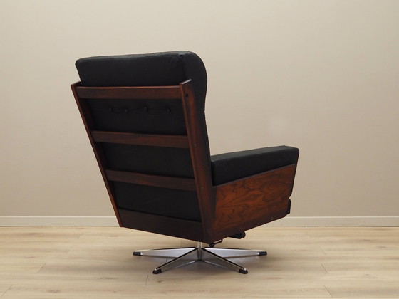 Image 1 of Fauteuil de bureau en cuir, Design danois, 1970S, Production : Danemark