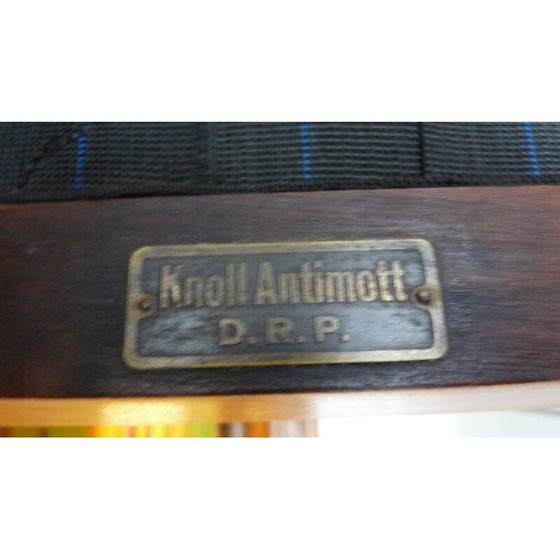 Image 1 of Paire de fauteuils vintage en acajou de Knoll Antimott, 1950