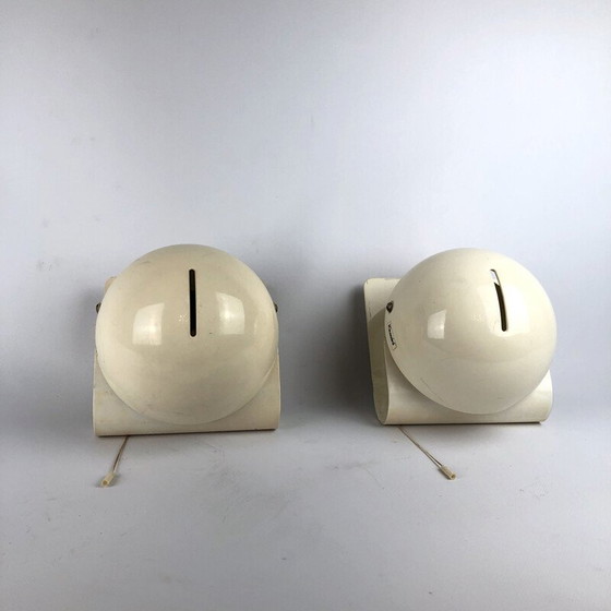 Image 1 of Paire d'appliques vintage de Giuseppe Cormio pour Guzzini, Bugia Italie