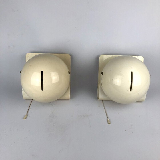 Image 1 of Paire d'appliques vintage de Giuseppe Cormio pour Guzzini, Bugia Italie