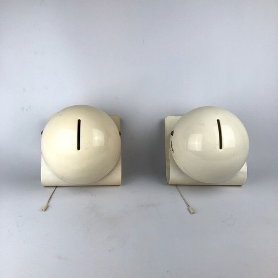Image 1 of Paire d'appliques vintage de Giuseppe Cormio pour Guzzini, Bugia Italie
