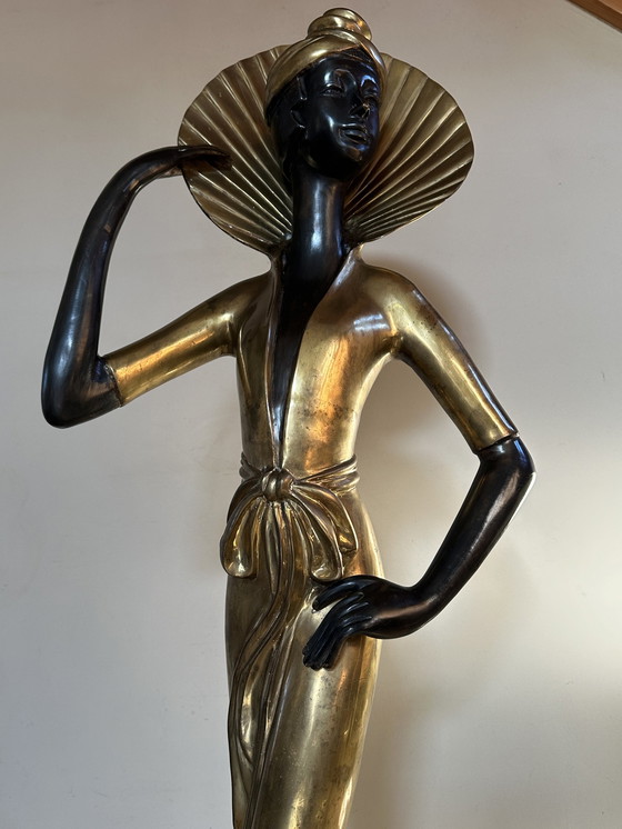 Image 1 of Sculpture Bronze Élégante Style Art Déco 