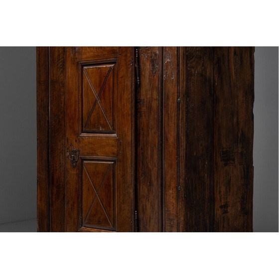 Image 1 of Armoire vintage wabi sabi en bois massif, France