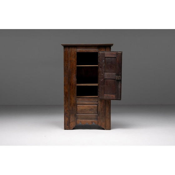 Image 1 of Armoire vintage wabi sabi en bois massif, France