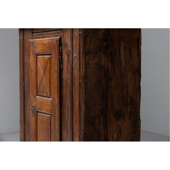 Image 1 of Armoire vintage wabi sabi en bois massif, France