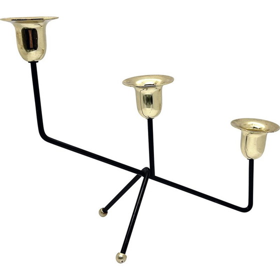 Image 1 of Bougeoir de table minimaliste vintage, Belgique 1970