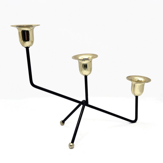 Image 1 of Bougeoir de table minimaliste vintage, Belgique 1970