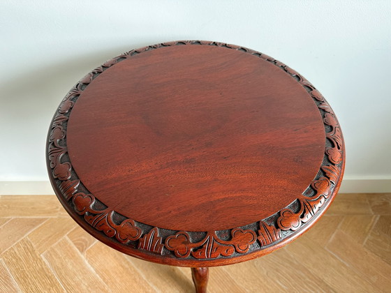 Image 1 of Table basse vintage en acajou Barley Twist
