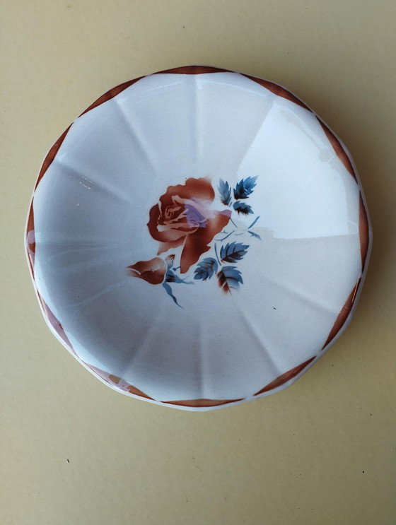 Image 1 of Digoin Sarreguemines - Art De La Table - Vaisselle Ancienne, Vintage - Pièce De Forme - Plat De Service - Grande Assiette - Déco