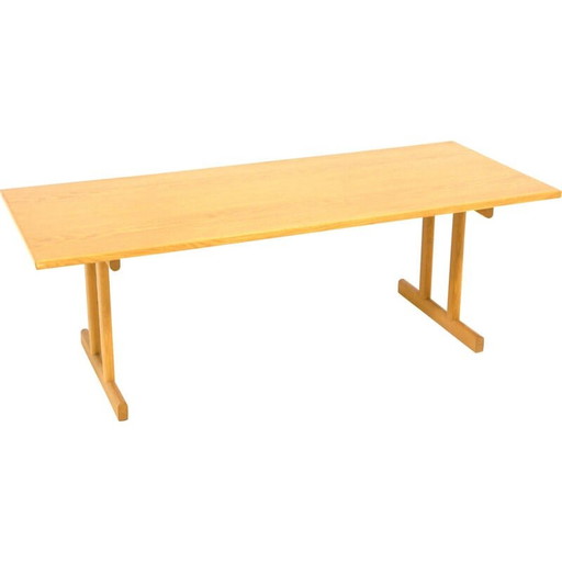 Table basse vintage en bois de chêne, Suède 1960