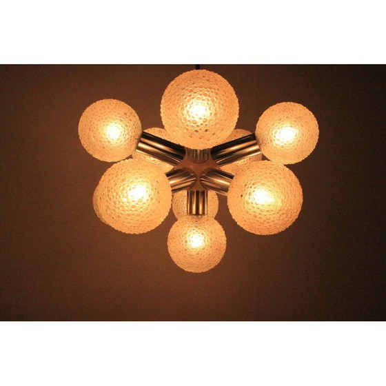 Image 1 of Lustre vintage allemand "Sputnik" de VEB