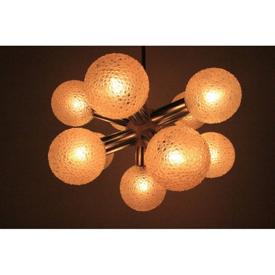 Image 1 of Lustre vintage allemand "Sputnik" de VEB