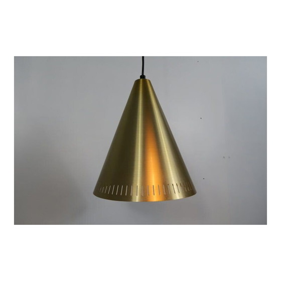 Image 1 of Paire de lampes suspendues en laiton vintage par Svend Aage Holm Sorensen