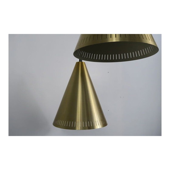 Image 1 of Paire de lampes suspendues en laiton vintage par Svend Aage Holm Sorensen