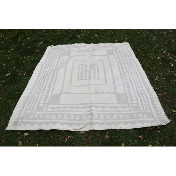 Image 1 of Tapis vintage en laine de couleur claire, 1970-1980