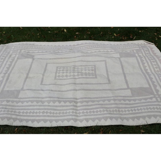 Image 1 of Tapis vintage en laine de couleur claire, 1970-1980