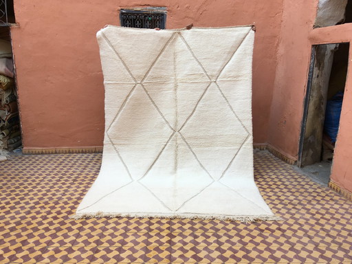 Tapis Beni Ouarain Berbère Marocain 292 X 200 Cm