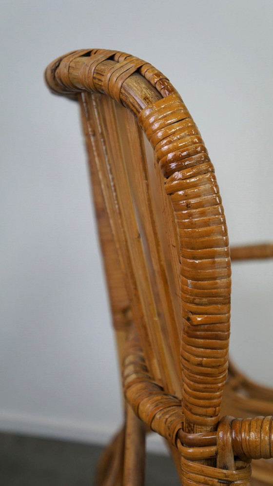 Image 1 of Belse 8 en rotin vintage, Dutch Design, 1950, canapé 2 places