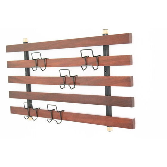 Image 1 of Banc vintage en bois de rose avec étagère, Italie 1970