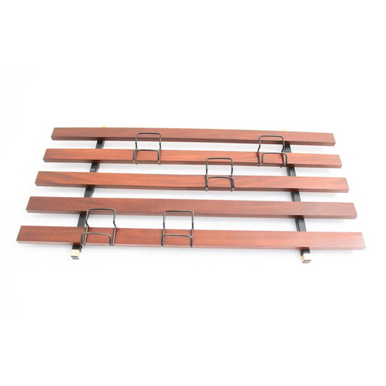 Image 1 of Banc vintage en bois de rose avec étagère, Italie 1970
