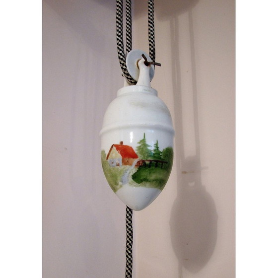 Image 1 of Lampe suspendue vintage avec contrepoids, années 1930