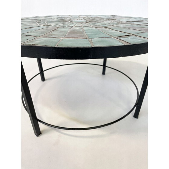 Image 1 of Table basse en mosaïque du milieu du siècle par Rogier Vandeweghe pour Amphora, Belgique années 1950