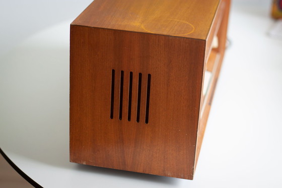 Image 1 of Vintage Stockholm 21150 Am/Fm Wood Radio Mid Century 1960S