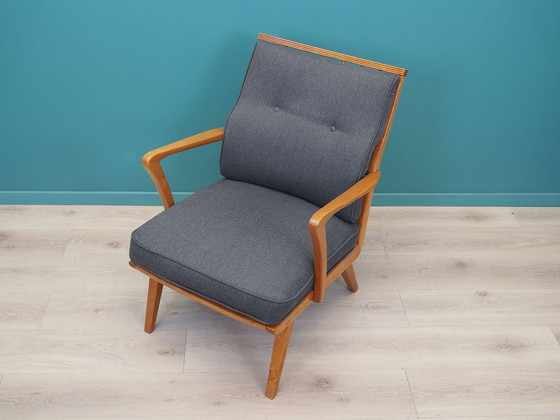 Image 1 of Fauteuil en cerisier, Design allemand, 1960S, Designer : Walter Knoll, Fabricant : Knoll Antimott