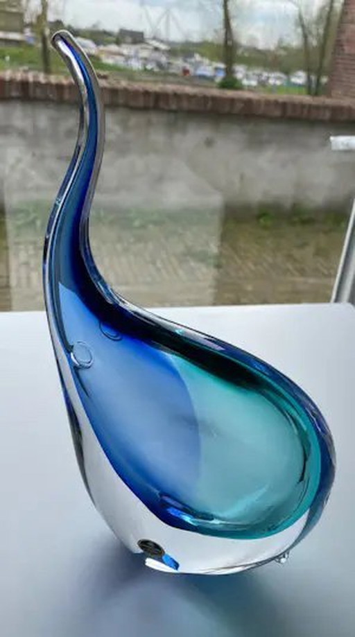 Objet en verre " Grand Eléphant " par Jan Machalek