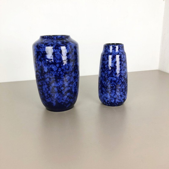 Image 1 of Paire de vases en céramique vintage pour Scheurich, Allemagne 1970