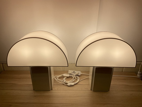 Image 1 of 2X Lampe de table Olympe Par Harvey Guzzini Pour Ed