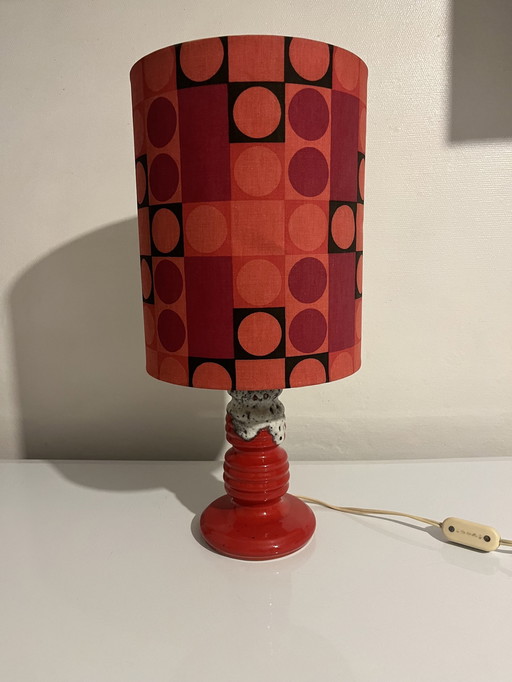 Lampe Fat Lava West Germany Année 70 Orange