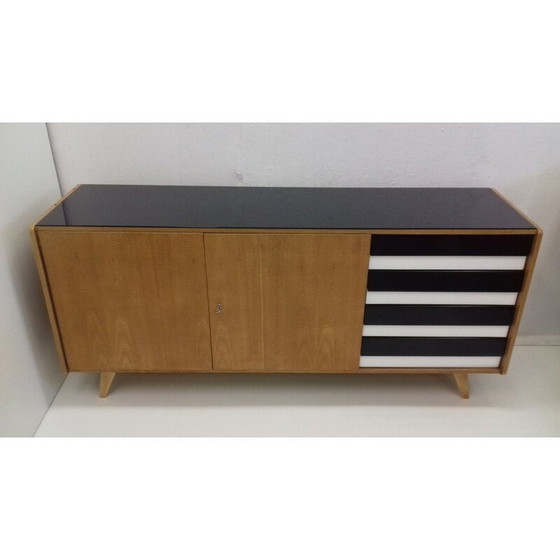 Image 1 of Commode vintage pour Interier Praha en hêtre et plastique années 1960