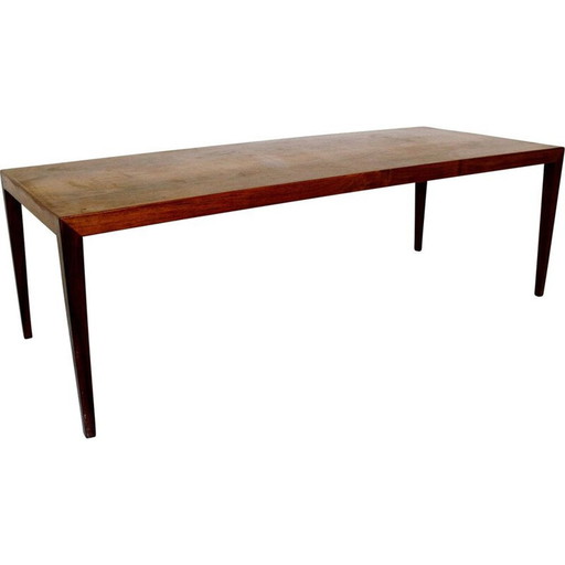 Table basse en bois de rose Haslev Møbelfabrikk par Severin Hansen, Danemark 1960